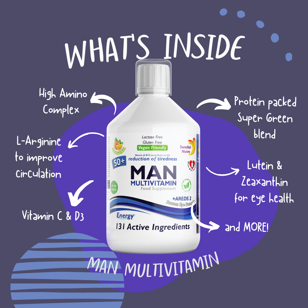 Man 50+ Multivitamin 33 day supply (500ml)