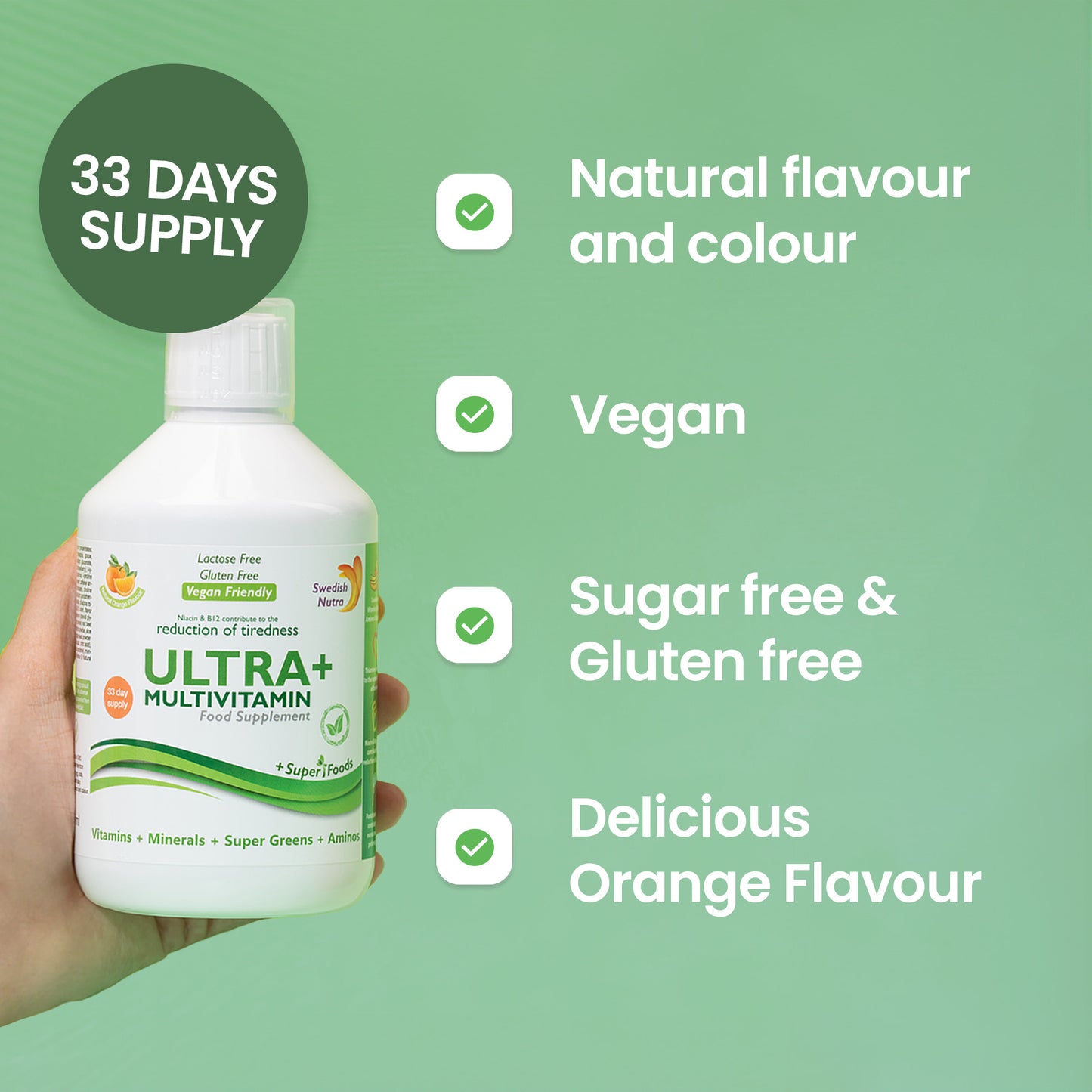 Ultra+ Multivitamin 33 day supply (500ml)