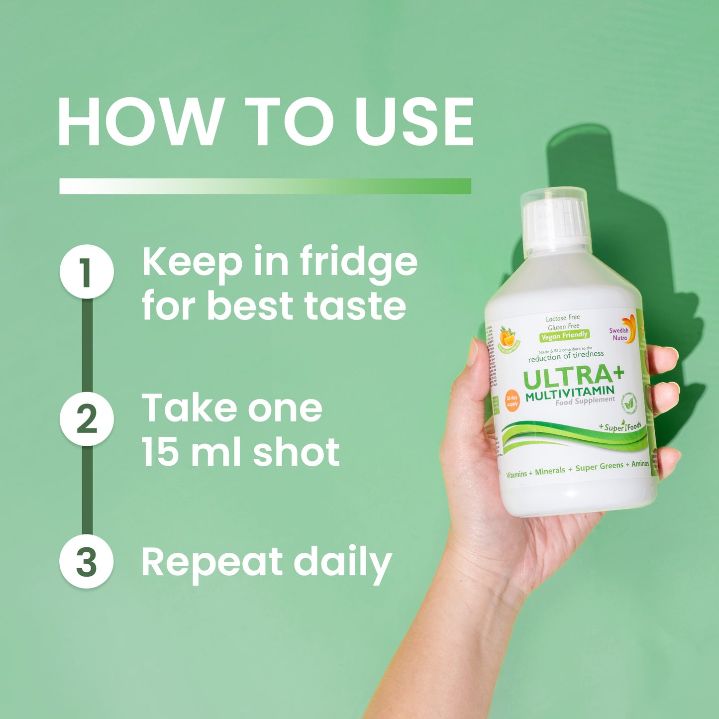 Ultra+ Multivitamin 33 day supply (500ml)